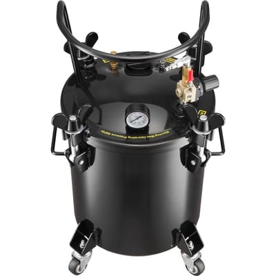 Cuve de Peinture sous Pression, Cuve de Peinture sous Pression en Acier Robuste de 20 L, Cuves de Peinture sous Pression avec Trois Raccords Rapides pour Usage Domestique, Bricolage, Art
