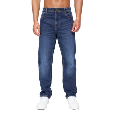Duck and Cover Heren Rushawn Relaxed Fit Jeans (Tussentijdse wasbeurt)