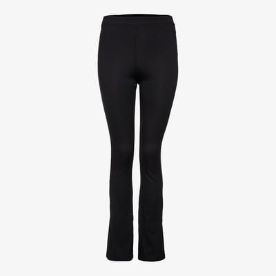 TwoDay dames flared rib broek - Zwart - Maat S