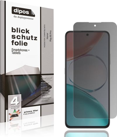 dipos – Matte Privacy Screenprotector geschikt voor Honor Play 80 Pro | Anti-Spy Beschermfolie