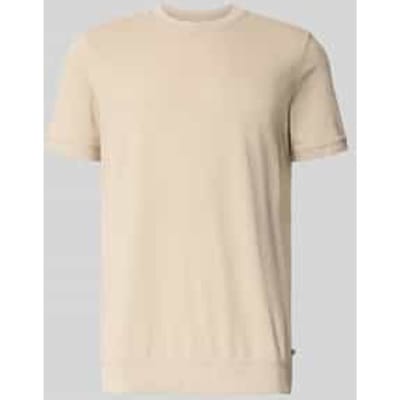 Regular fit T-shirt van katoenmix