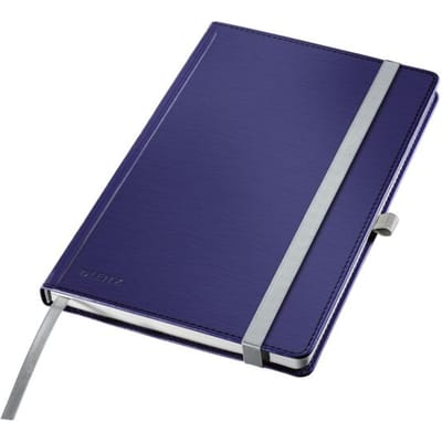 Leitz Style notitieboek A5 geruit met harde kaft, Blauw
