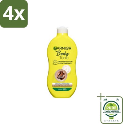 Garnier - Body - Bodylotion - Tonic - Verstevigend & Hydraterend - 400 ml - Voordeelverpakking - 4 stuks - Bodylotion - Hydraterende bodylotion
