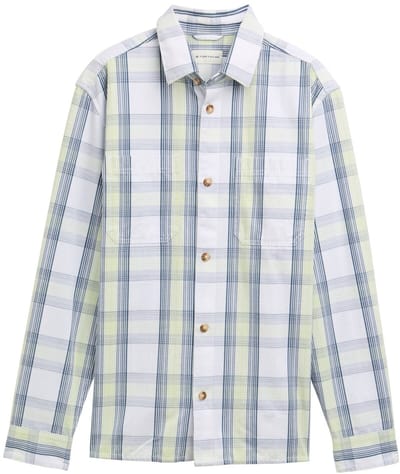 Tom Tailor - Overhemd met geruit patroon - Maat XL - blue lime light check