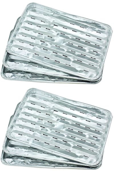 Set van 10 aluminium bakjes 34 x 23 cm Fackelmann Barbecue