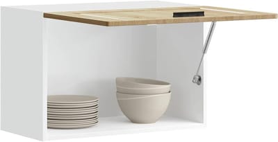 Keukenkast - Hangend Bovenkast - Keuken Organiseren - Sterk Duurzaam Materiaal - 60x31x40 cm - Sonoma Eiken