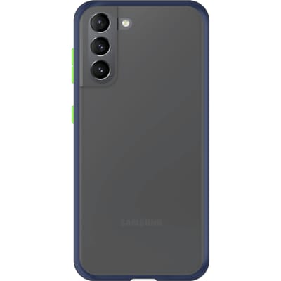 Samsung Galaxy S21 Back Cover - Blauw/Transparant