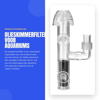 Dailygoods- Olieskimmerfilter - Acryl Oliefilmverwijderaar - Wateroppervlak Aquarium - Waterfilter - Waterfilter Noodpakket - Duurzaam Ontwerp