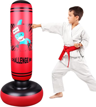 Bokszak voor kinderen - Vrijstaand boksspeelgoed 120 cm voor fitness en training
