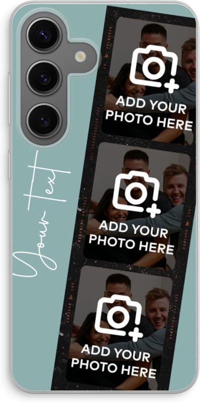 Gepersonaliseerd - Case Company® - Hoesje geschikt voor Samsung Galaxy S24 hoesje - Filmrol N°1 - Soft Cover Telefoonhoesje - Bescherming aan alle Kanten en Schermrand