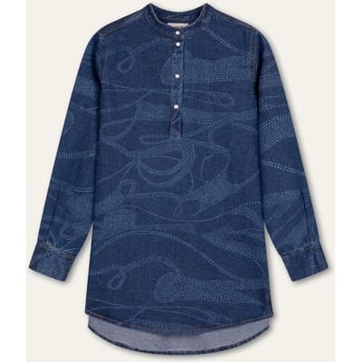 Oilily Berber Blouse- maat34 Blauw indigo