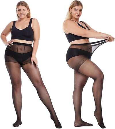 Zwarte Visnet Panty voor Vrouwen, Sexy Fishnet Kousen, Hoge Taille Kousen voor Feestoutfits en Avondkleding