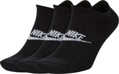 3 paar Nike sneakersokken no show sokken zwart/wit SK0111