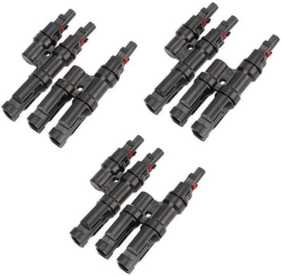 Allecto - Zonnepaneel Kabel Connector - Aftakconnectoren - Zwart