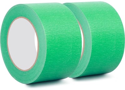 Kleurafplakband, 50 mm x 50 m, 2 Rollen, Hoge Hechting, Scheurbaar en Waterdicht, Ideaal voor Decoratie, Auto Reparaties en Kunstprojecten