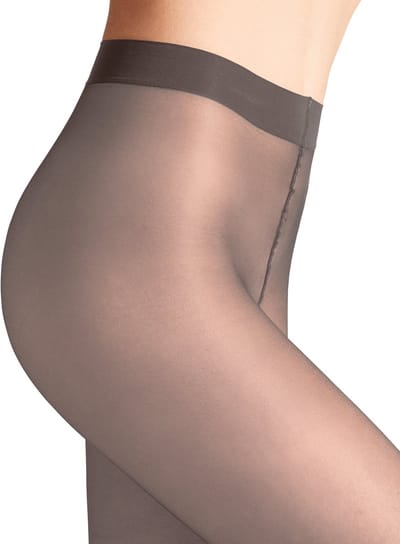FALKE Seidenglatt eenkleurig materiaal transparant 15 DEN panty dames bruin - maat M