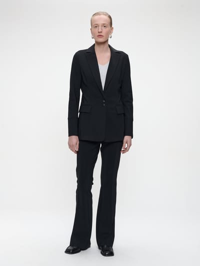 Viena blazer bonded tech jersey | Black - Black / XXS