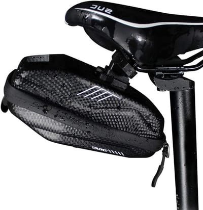 Waterdichte Zadel Tas voor Fietsen, Onderzit Tas voor Mountainbike, Ruime Opbergtas met Reflecterende Strepen en Gereedschapshouder
