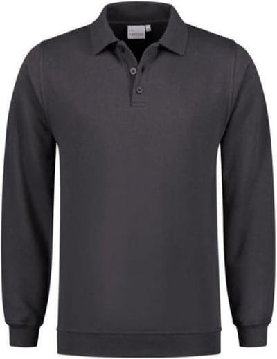 Santino Robin Polo Sweater lange mouw - Antraciet - M