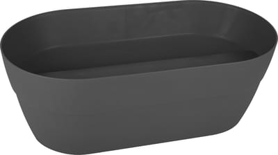 Balkon Plantenbak - Antraciet - 19,5 Ltr - 55 x 29 x 20,6 cm - Kunstof