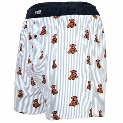Happy Shorts X Wijde Boxershorts Heren - Teddyberen Knuffel - Gestreept - Valentijn Special - Maat XL