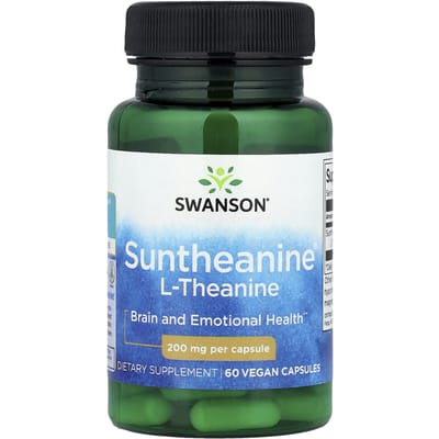 Suntheanine® L-Théanine, 200 mg, 60 gélules véganes
