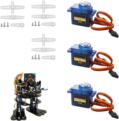 3 Stuks 9G Servo Motor Micro voor Arduino, Mini Servos voor RC Projecten, Robotarmen, Helikopters en Voertuigbesturing met 180° Hoek en Kabel