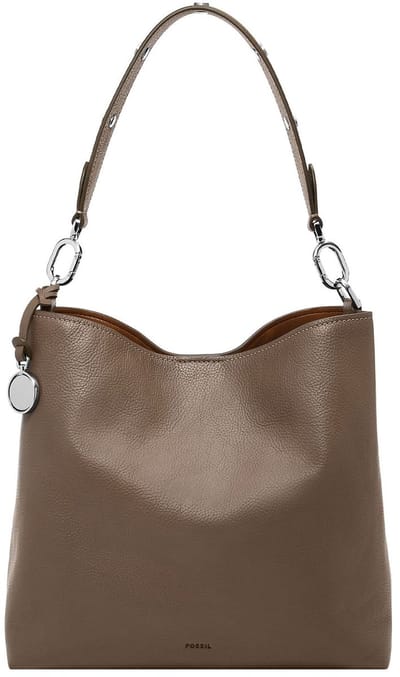 FOSSIL Schoudertas Jessie Bucket Shoulder Bag Smoke Donkerbruin