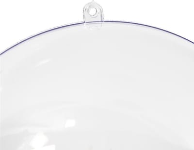 Deco ballen, d 15,6 cm, transparant, 1 stuk