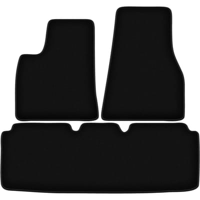 BASIC zwarte veloursmatten voor: Tesla Model S II sedan (2016-)