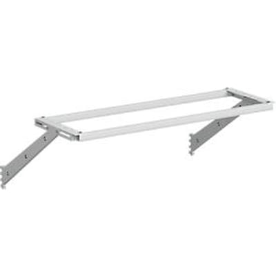 Rek voor armaturen & veerbalansen Treston, voor M1200, B 1200 mm, max. belasting 15 kg, gepoedercoat staal, RAL7035 (lichtgrijs)