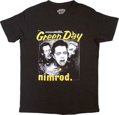 Green Day - Yellow Pick -Nimrod Heren T-shirt - S - Zwart