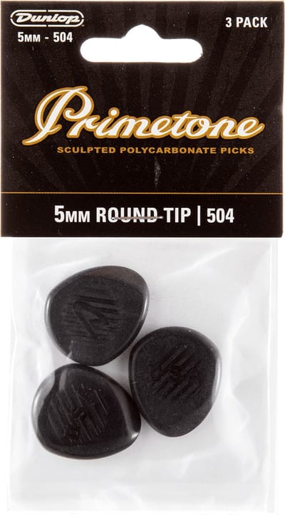 Jim Dunlop Primetone - Plectrums - Classic 504 Rond - Player's Pack 3 Stuks