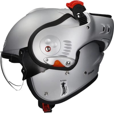 Roof Boxer V8 Alpha Silverwhite - Systeemhelm - Maat XS - Boxer helm - Motorhelm - ECE 22-06 gekeurd