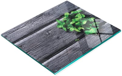 Multifunctionele decoratieve snijplank voor de keuken, gehard minthout, 60x52 cm