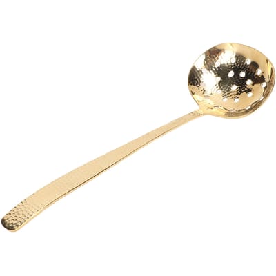 Soeplepel Duurzaam Messing Elegant Heldere Goudkleur Evenwichtig Gewicht Multifunctionele Lepel voor Thuiskeuken Koken