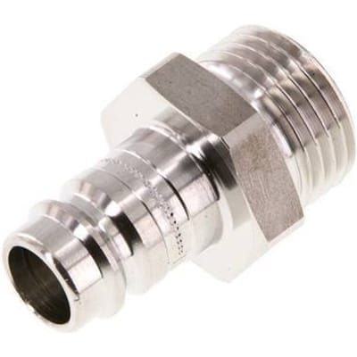 RVS 306L DN 10 Luchtkoppeling Insteeknippel G 1/2 inch Buitendraad - CLP10-M-SSL-P-012