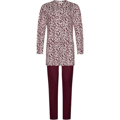 Pastunette Premium - Pyjama - Grace - Katoen/Modal - Bordeaux - Maat 36