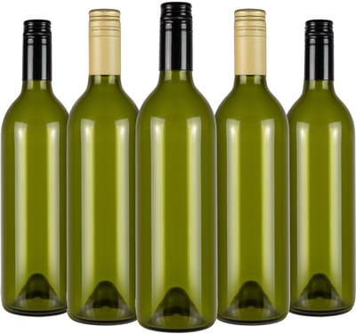 Bimberek - Decoratieve Fles - 35 Stuks - 750ml - Olijfgroene Tint