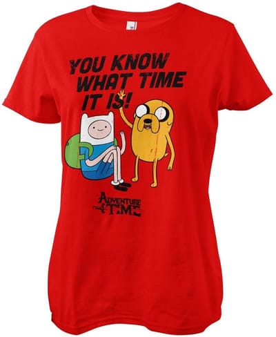 It'S Adventure Time Girly Tee dames-T-shirt rood