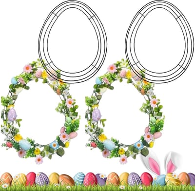 Krans frame - Paasdecoratie basis - Handwerken Versieren - Duurzame metalen constructie - 43 cm - Metaal