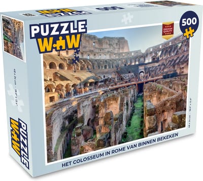 Puzzel Het Colosseum in Rome van binnen bekeken - Legpuzzel - Puzzel 500 stukjes