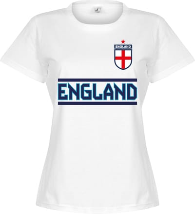 Engeland Dames Team T-Shirt - Wit - S - 8