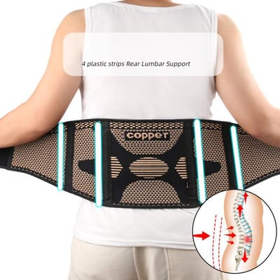 Kopervezel Taille Sheath Sportondersteuning Squat Gewichtheffen Deadlift Bescherming Taille Druk Fixe Gebreide Tailleband XL