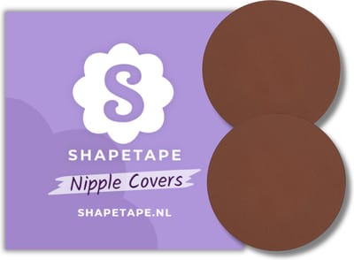 Shapetape Nipple Covers - 10 Stuks - Bruin - Tepelstickers - Tepelplakkers - Tepelcovers - Tepelbedekkers Tepelplakkers - Tepelstickers - Tepelbeschermers - Tepelpleisters - Boob tape - Nipple sticker