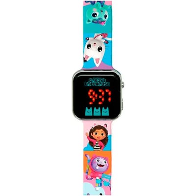 Gabby`s Dollhouse LED Horloge - Digitaal - Gabby`s Poppenhuis