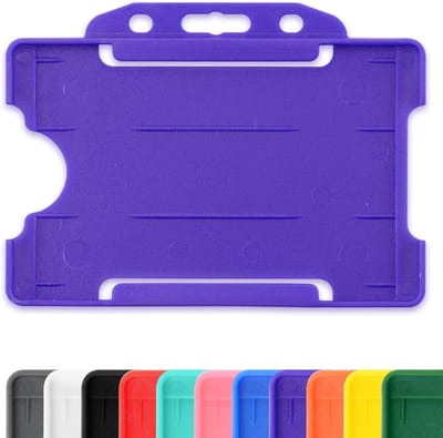Badge Houders - Kaarthouders - Identificatie Tonen - Enkelzijdig Stijf - Creditcard Formaat - Paars