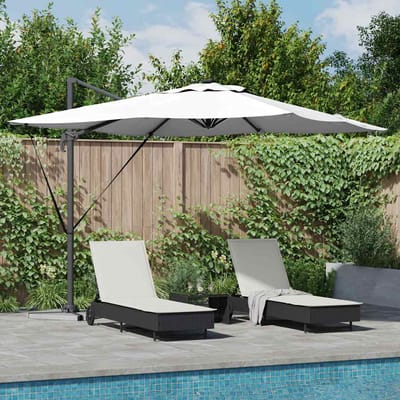 vidaXL - Parasol - Zand - 286 - x - 284 - x - 270 - cm - Aluminium - en - Polyester