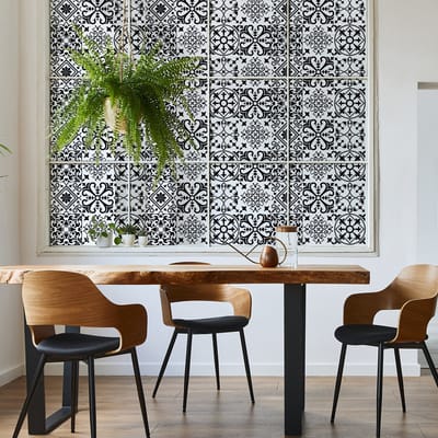 AZULEJOS Privacy Raamfolie - Zelfklevende Raamfolie voor Ramen & Douchedeuren - 40x100cm