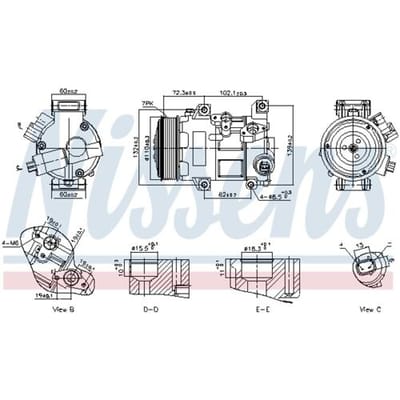 Compressor airconditioning NISSENS 89516